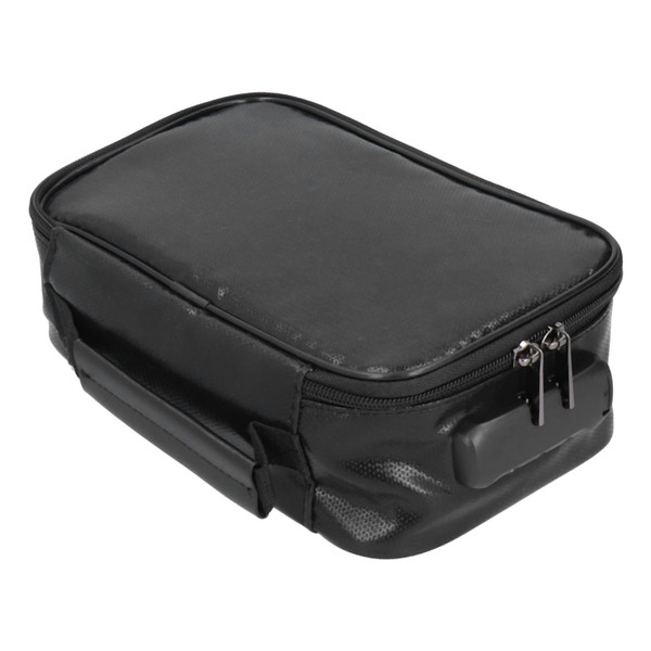 Fireproof Document Bag with Lock Portable Small Fireproof Document Bag for Home Office TravelBlack