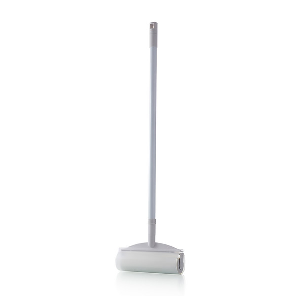 Sticky Mop with Extendable Handle Sticky Paper Roller 60 Sheets Floor Sweepers Cleaner Hair Remover Tool Cleaning Roller for Removing Hair Lint Dust Fluff