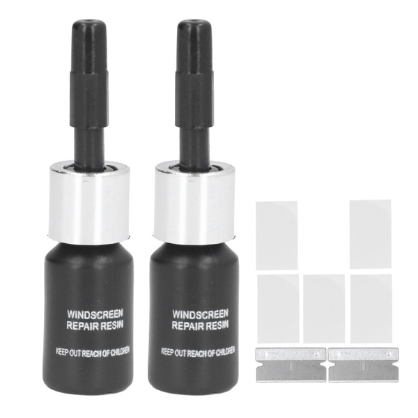 2PCS Car Windshield Repair Liquid Crack Repair Fluid DIY Window Glass Repair Fluid for Automotive