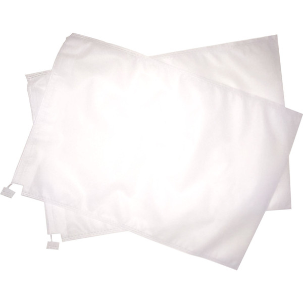 100pcs Fruit Protection Bags Breathable Weather Resistant Hygienic Drawstring Fruit Netting Bags for Plant Fruit Flower White Drawstring Style 350x450mm   / 13.8x17.7in