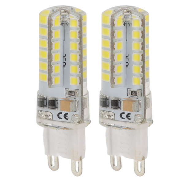 2Pcs Dimmable G9 LED Light Bulb Heat Resistance White Light 6000K Lamp Bulb for Ceiling Lamp 110V