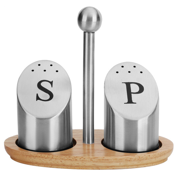 Stainless Steel Condiment Container Pot Seasoning Box Set Spice Pepper Jar Kitchen Cooking Tool