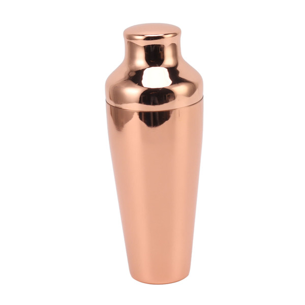 Cocktail Shaker 304 Stainless Steel French Style Bartender Shaker for Mixed Drinks Rose Gold