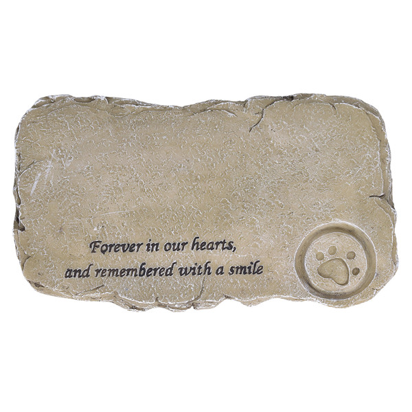 Pet Memorial Tombstone Weatherproof Resin Pet Memorial Garden Stone for Garden Outdoor YardDecoration Bed C Moss Color