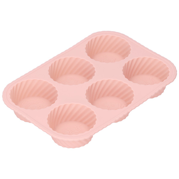 Silicone DIY Baking Mold Cake Chocolate Pudding Mold Baking Tool Accessory (Dark Pink)