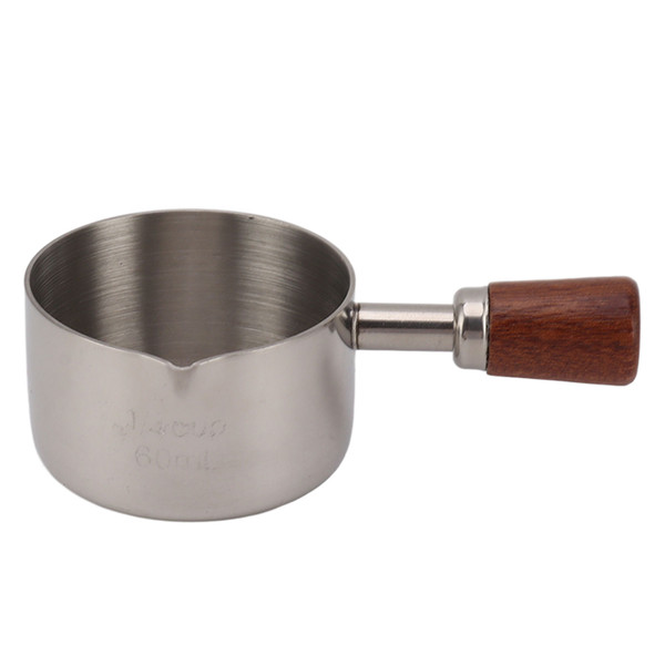 Cooking Sauce Cup Professional 304 Stainless Steel Sauce Cup with Handle for Cooking Banquet Outdoor Picnic Silver 60ml