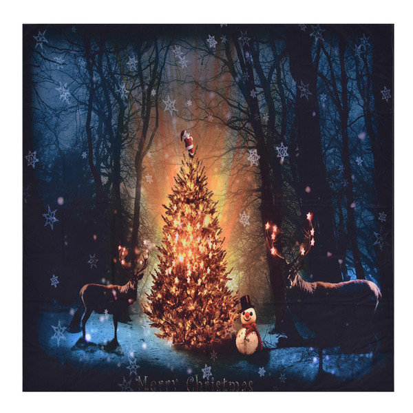Christmas Elk Tapestry Wall Hanging Tapestry Bedroom Decoration Tapestry for Living Room150x150 cm / 59.1x59.1 in