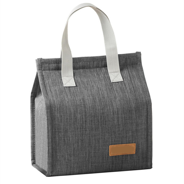 Lunch Box Lunch Bag for Women Men Large Capacity Insulated Lunch Bag Container Thermal Food Handbag for Work Office Picnic Travel Grey