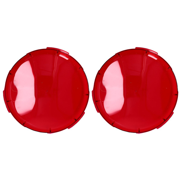 2Pcs Pool Lens Cover Plastic Red Transparent Underwater Light Lens Covers for Spa Lights 19cm