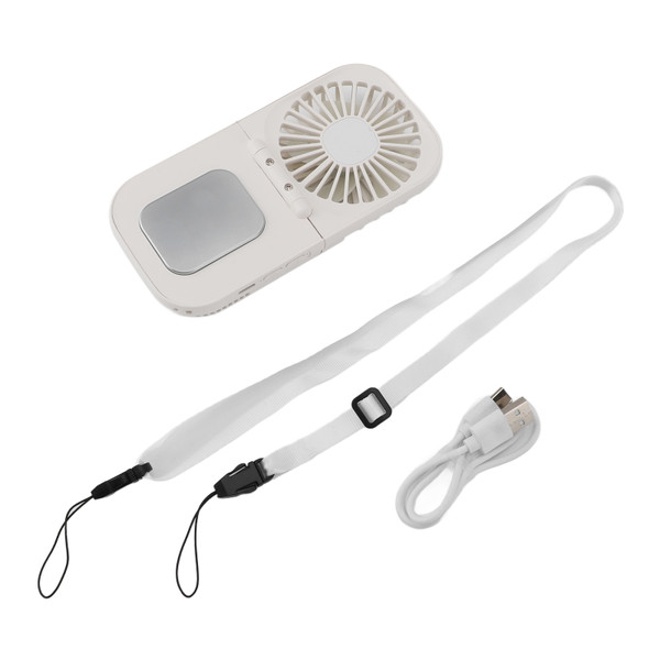 Hand Held Cooling Fan USB Charging 2000mAh Foldable Semiconductor Mini Handheld Fan for Desk