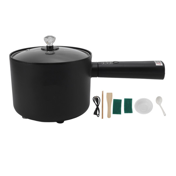 Electric Hot Pot Blue 1.8L Large Capacity Multifunction Long Handle Portable Mini Electric Pot for Dormitory Office US Plug 110V