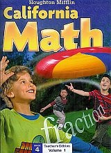 Houghton Mifflin Mathmatics California: Teacher's  Edition V1 Level  4 2009