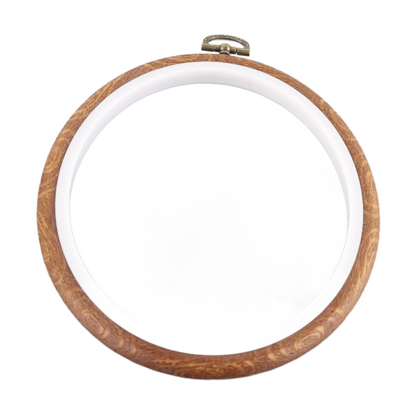 Embroidery Hoop Wood Circle Crossing Stitch Hoop Rings for DIY Embroidery Sewing