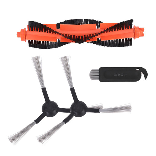 Main Brush Side Brush Cleaning Brush Set Replacement Fit for Mijia 

STYJ02YM Sweeping Robot