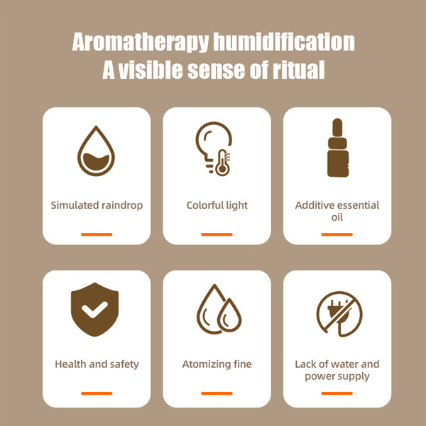 Rain Cloud Humidifier Water Drip 350ml Large Capacity Timer Cool Mist Essential Oil Diffuser with 7 Color Night Lights UFO Raindrop Humidifier Auto Off for Bedroom Office Travel