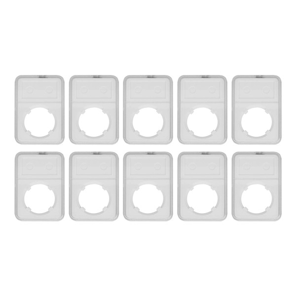10PCS Coin Holder Transparent Design Wear Resistant Environmental Coin Protective Box for Coin Collection