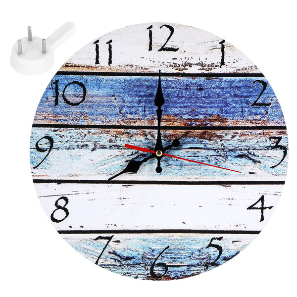 Vintage Wall Clock Non Ticking Decorative Clock for Living Room Home Office Wall Decor(Style 1 )