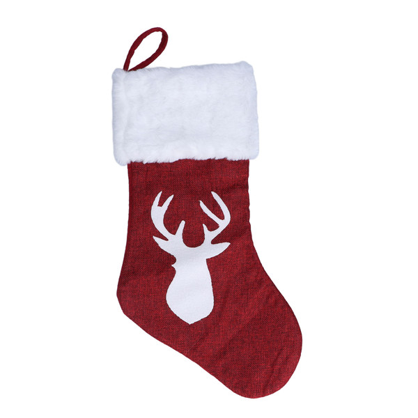 Christmas Hanging Stocking Fireplace Wall Hanging Sock for Christmas Party Decorations