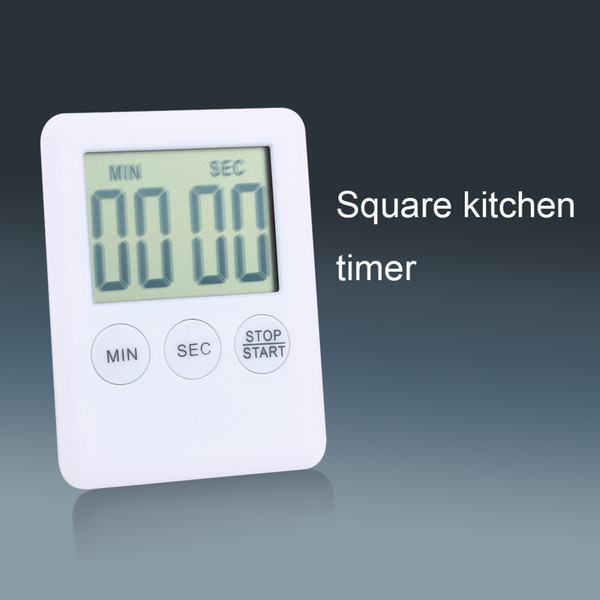 Large LCD Digital Kitchen Timer Cooking Timer Alarm with Magnet Gadgets Cooking White