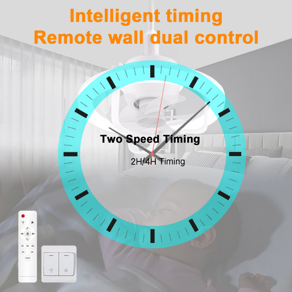 50W LED Fan Light with Remote Control E27 Moving Head RGB Ceiling Fan Lamp Aromatherapy Colorful Bedroom Dimming Night Lights Fragrance Fan Lamp 360° Shaking Heads