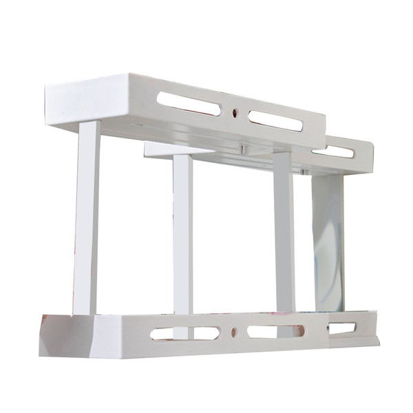 Pull Rotate Spice Rack Multifunctional Large Capacity Durable Stable 2 Tier Spice Organizer for Home Kitchen