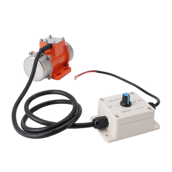 12V Vibration Motor Aluminum Alloy 4000RPM Adjustable Speed Brushless DC Concrete Vibrator for Equipment 40W