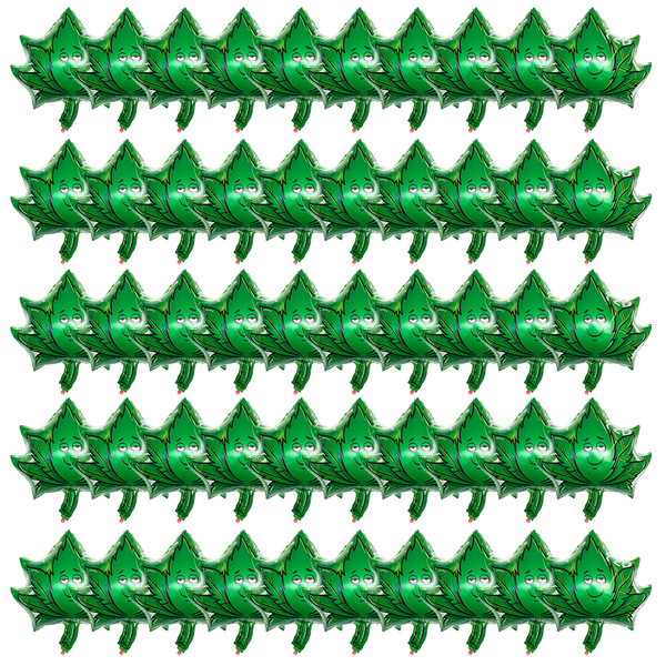 Weed Balloons Birthday Party Supplies Aluminum Foil Latex Balloon Weed Leaves Balloons Weed Party Decorations for Adults