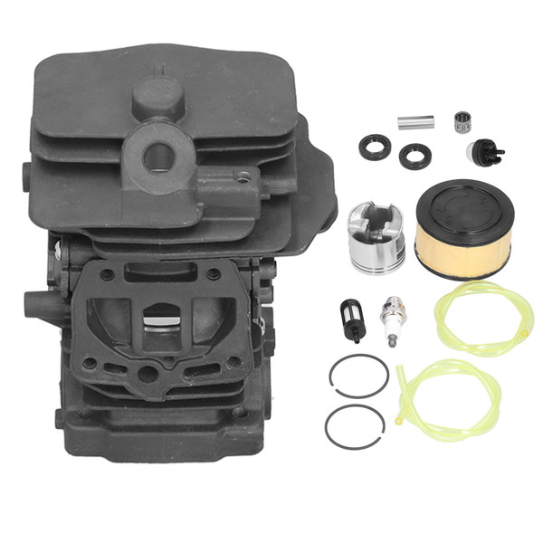 44mm Cylinder Piston Kit with Air Filter Oil Seal Fuel Line Primer Bulb Set for Stihl MS251 Chainsaw