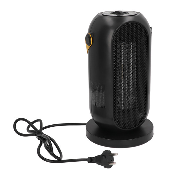 Electric Oscillating Space Heater with PU Leather Handle Tip Over and Overheat Protection Heater Fan for Office Home EU Plug 220V