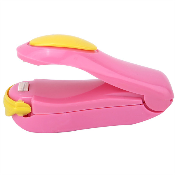 Portable Bag Clips Handhold Mini Electric Heat Sealing Machine Impulse Sealer (Pink)