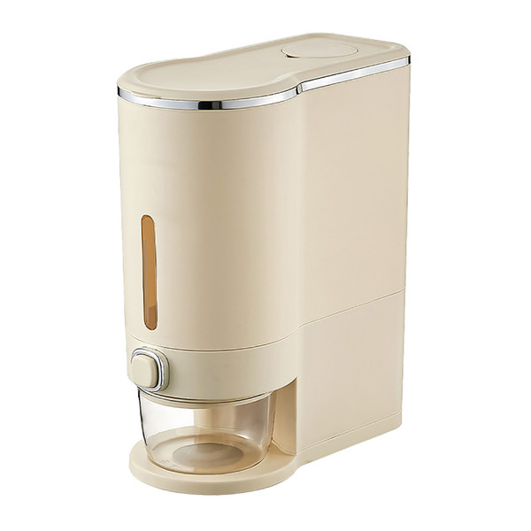 Rice Storage Box Large Capacity Perfect Sealing Moisture Resistant Press Type Kitchen Rice Dispenser Container