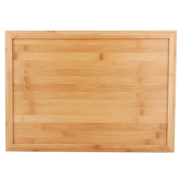 Household Kitchen Rectangular Bamboo Food Serving Tray Tea Tray For Barbecue Snack CakeL 44.3x32.3x2.2cm
