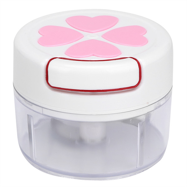 Household Manual Pull Food Garlic Ginger Vegetable Grinder Chopper Mincer Kitchen UtensilsPink