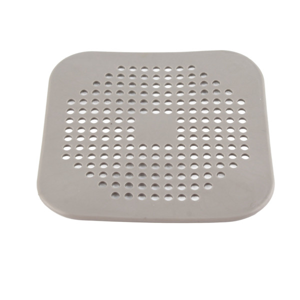 Drain Hair Catcher TPR Hair Stopper Easy Maintenance Mesh Filter Anti Clog Shower Drain Strainer for Bathroom Kitchen Grey