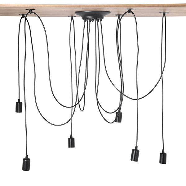 6 Head Industrial Vintage Style Pendant Light Holder Ceiling Lamp Hanger Fixtures
