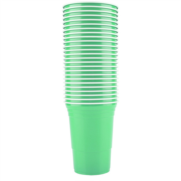 Beer Pong Set Beer Pong Drinking Game Set Beer Pong Cups-25 Cups(Green)