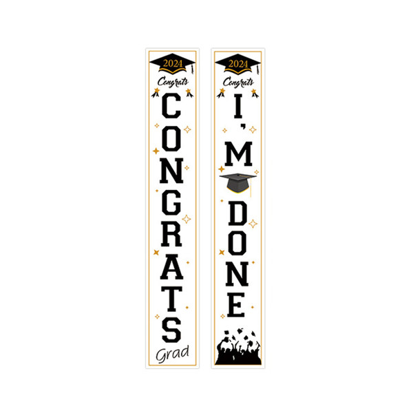 Graduation Season Couplet Durable Oxford Cloth Graduation Couplet for Graduation Celebrations