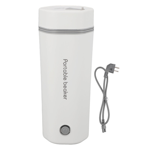 Travel Electric Kettle 300W 350ml Small Portable Kettle Leak Proof Auto Shut Off Quick Boiling Hot Water Boiler Heater Warmer White US Plug 110V