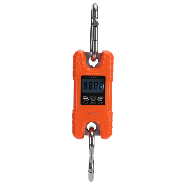 Electronic Scale Mini Portable LED Digital Hanging Crane Scale Weighing EquipmentOrange