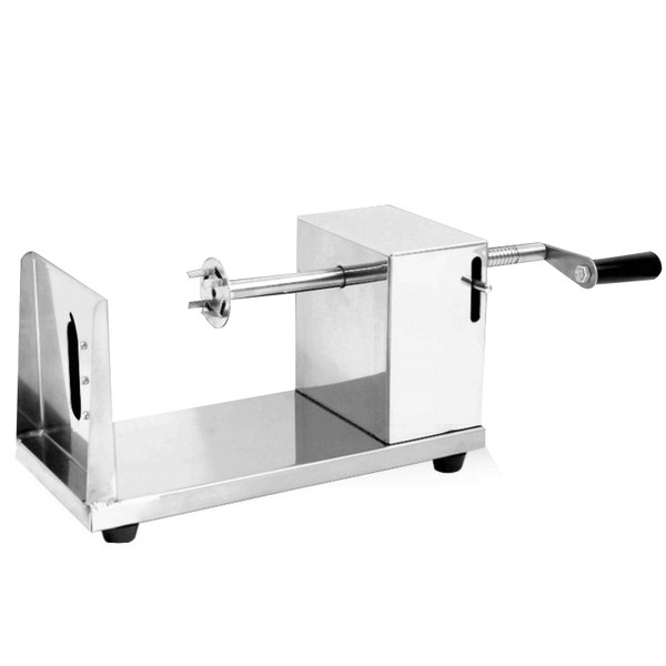 Manual Twisted Potato Chip Machine Stainless Steel Hand Cranked Spiral Potato Chip Cutter for Home Kitchen