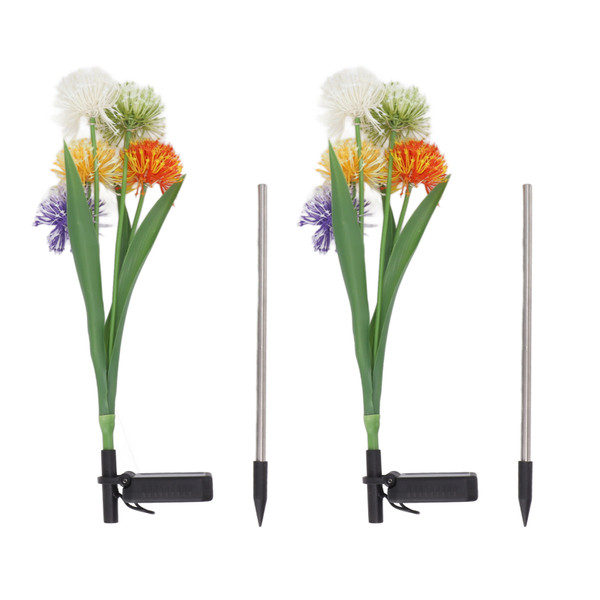 Solar Dandelion Light IP65 Waterproof Automatic Decorative LED Outdoor Stake Lamp for Garden Yard Lawn