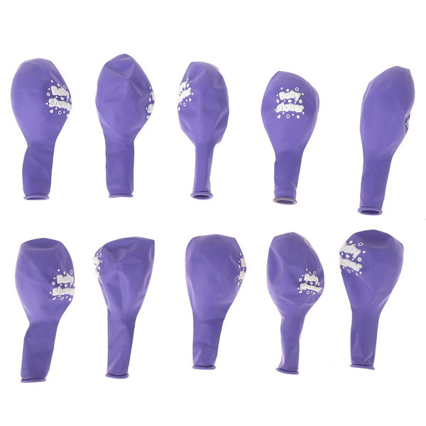 10PCS Cute Print Latex Balloons Set for Baby Child Birthday Party Decoration (5#)