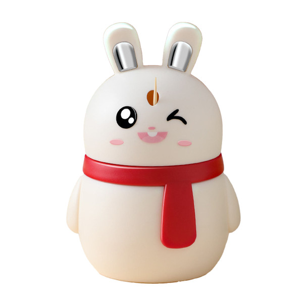 Toothpick Holder Press Type Auto Popup Multifunctional Bunny Toothpick Dispenser for Home Office White