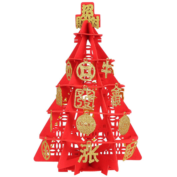 DIY Felt Tree Decorations for Garden Courtyard Party New Year Wedding Party Room Ornaments