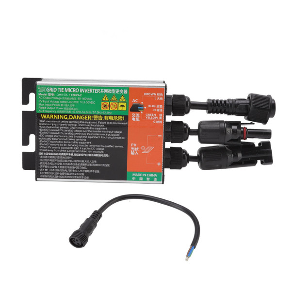 GMI Grid Tie Micro Inversor Solar PV Aluminum Alloy IP55 Multi Protection 20x7.7x3.6cm 150L