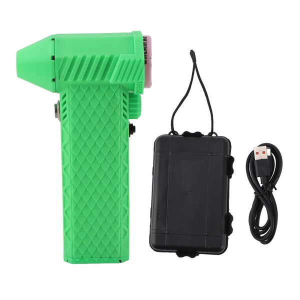 Jet Dry Blower Handheld 8000mah 110000RPM Turbo Violent Fan for Keyboard Car Cleaning Fluorescent Green