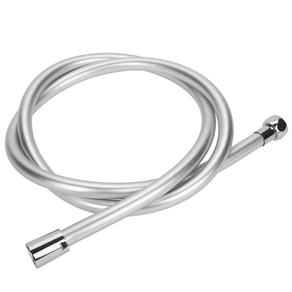 1.5m PVC Silver Flexible Shower Hose Tube for Bathroom Hand Shower Head