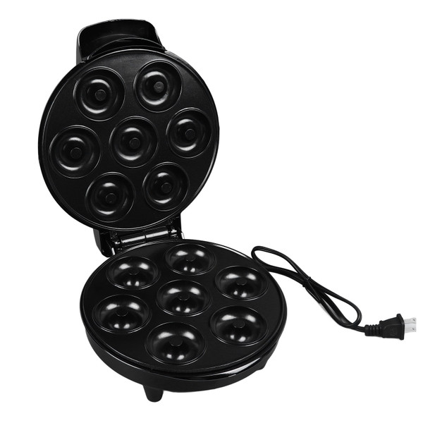 1200W Mini Donut Maker Machine Make 7 Doughnuts Adjustable Temperature Anti Stick Pancakes Maker Machine