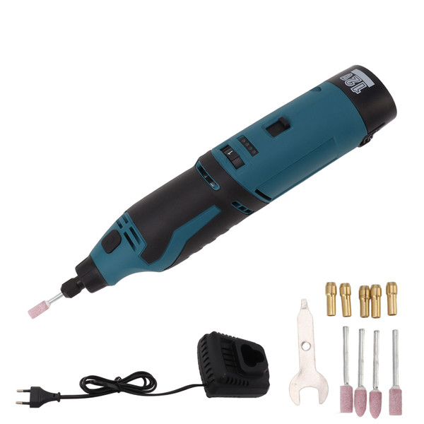 12V Multifunctional Cordless Rotary Tool Kit Handheld Polisher Engraving Machine with 6 Speeds