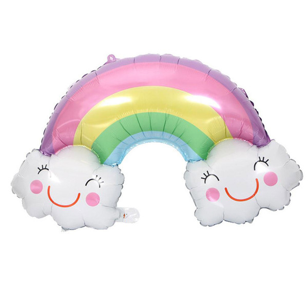 Smiling Face Clouds Foil Film Balloon for Wedding Birthday Party Decoration